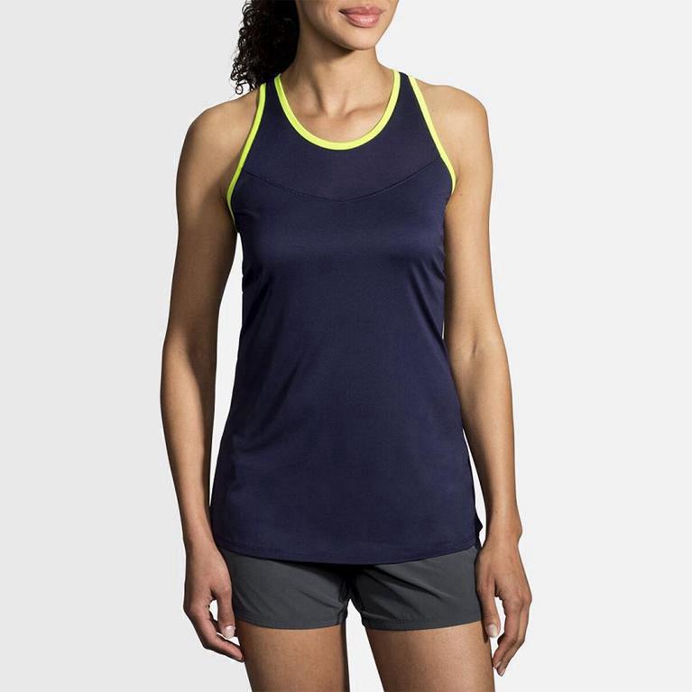 Brooks Stealth NZ - Women's Running Tank Top - Blue (23485-VABG)